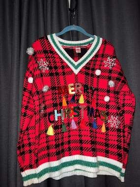 Ugly Christmas Sweater Xmas Size XL